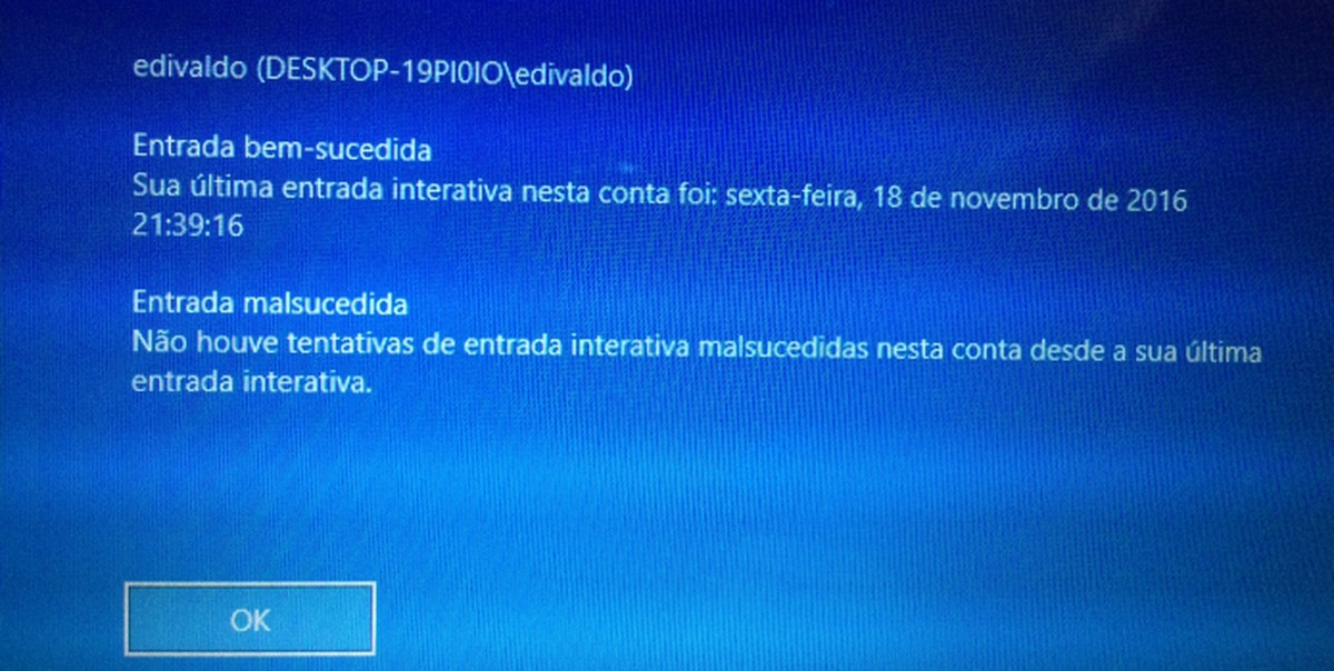 Como Saber Se Alguém Tentou Fazer Login No Seu Pc Com Windows 10 Dicas E Tutoriais Techtudo 8846