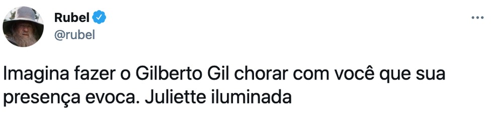 Rubel elogia a participação de Juliette e conta que se emocionou com Gil — Foto: Reprodução/Internet