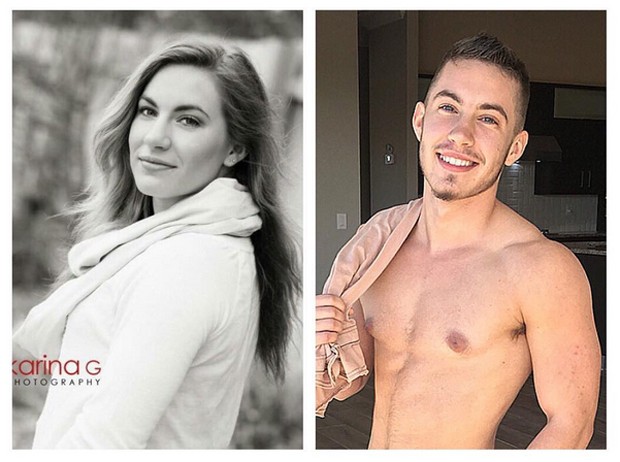 Jaimie Wilson antes e depois do processo de transição de gênero (Foto: Reprodução / Instagram)