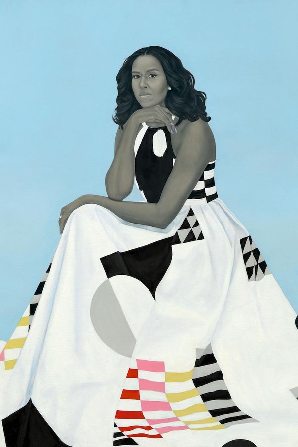 Primeiras-damas dos EUA são retratadas em exposição virtual - Michelle Obama (Foto: Divulgação/National Portrait Gallery)