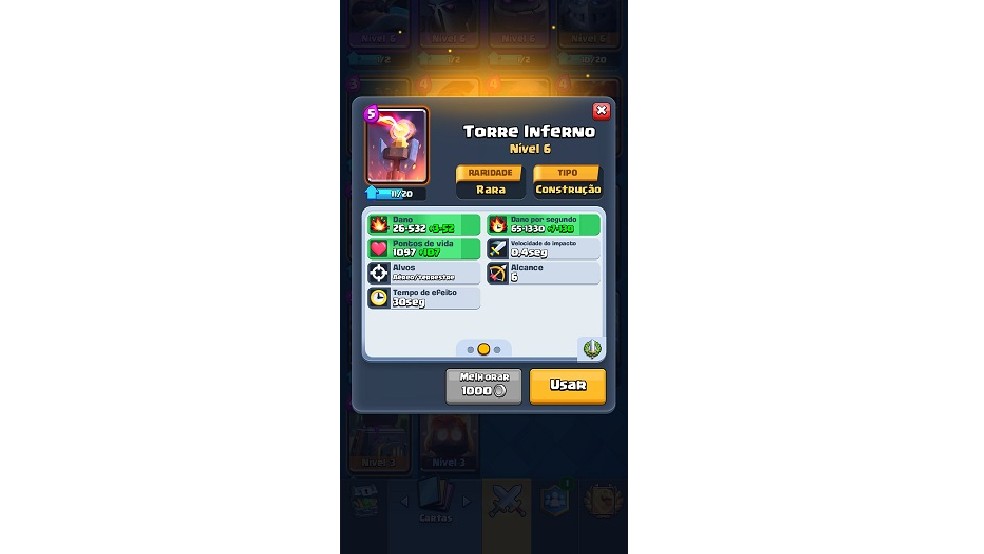 Torre Inferno é uma das cartas defensivas mais eficazes do Clash Royale — Foto: Reprodução/Matheus Deccache