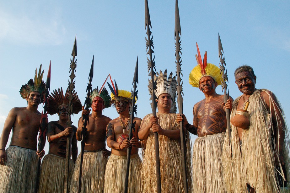 Imagens de índios iauanauás  do estado do Acre