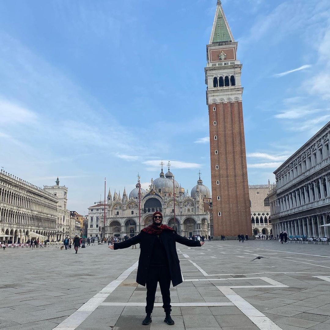 Rainer Cadete escolheu Veneza, na Itália, como destino para o Natal (Foto: Reprodução/Instagram)