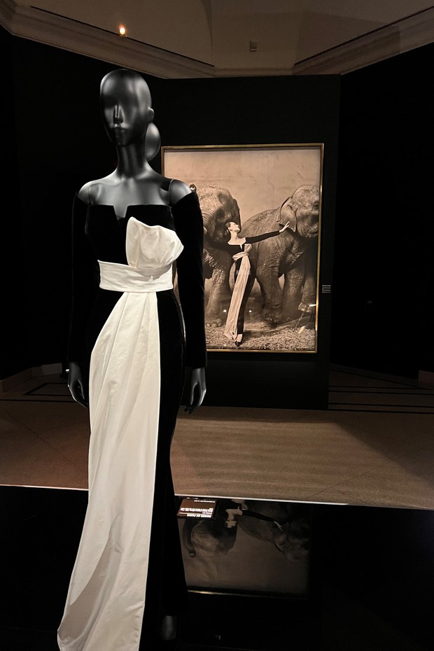 O vestido "Soirée de Paris" que Yves Saint Laurent criou para a Dior, em 1955 (Foto: Reprodução: Instagram @gdebeauharnais)