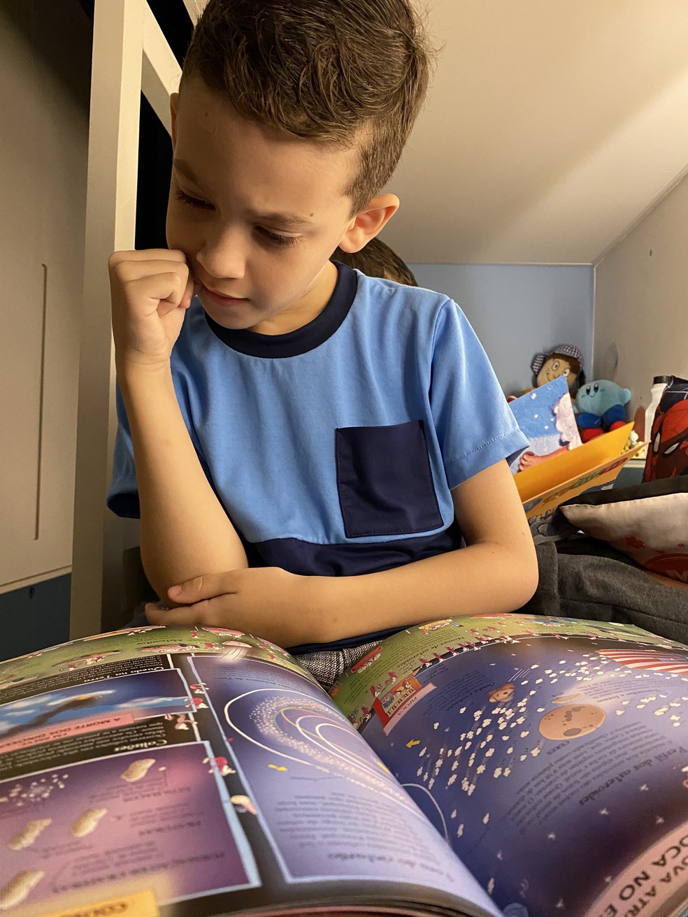 Conheça Lorenzo, criança de Santos que aprendeu a ler antes dos 2 anos e participa do "Pequenos Gênios", no "Domingão com Huck" — Foto: Arquivo pessoal