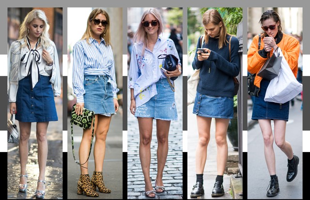 Saia jeans (Foto: Arte Vogue Online)