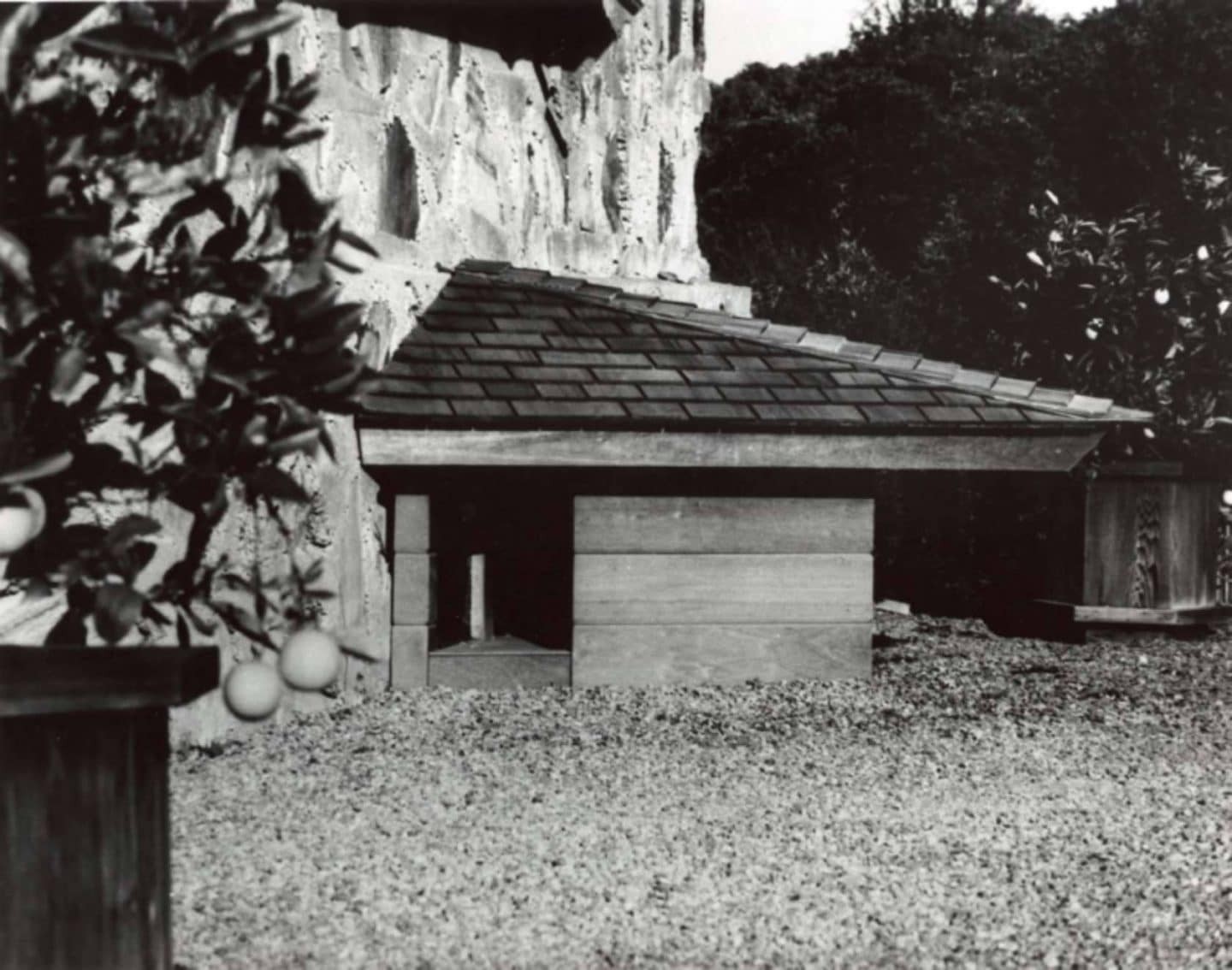 A primeira casinha construída na Califórnia (Foto: Frank Lloyd Wright Foundation/ Divulgação)