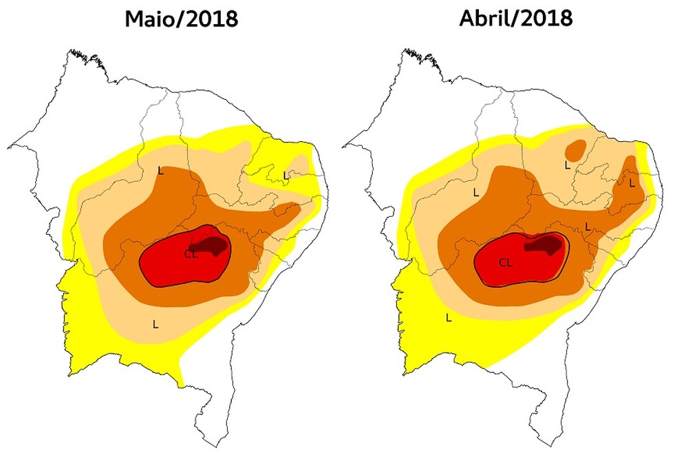 Chuvas de maio reduzem terriório do Ceará que sofre com seca (Foto: Reprodução)