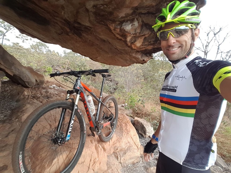 Marconi Ribeiro é campeão de ciclismo do DF e adepto das trilhas  — Foto: Marconi Ribeiro