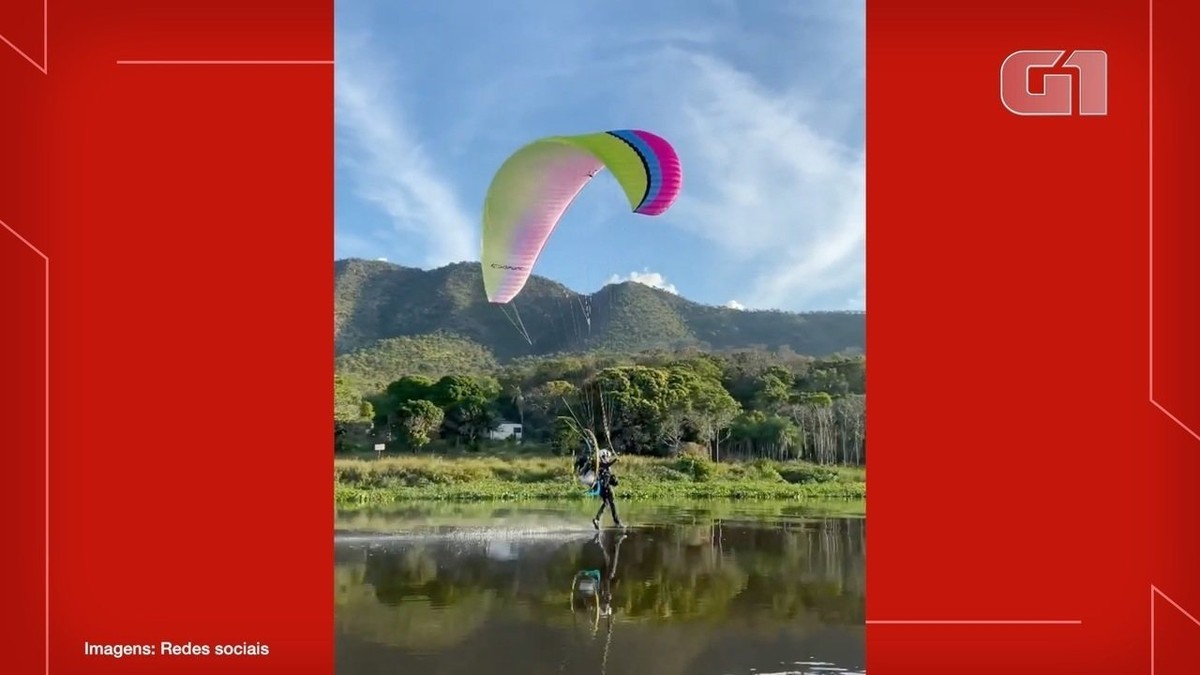 Empresário usa parapente para 'esquiar' no rio Paraguai, e vídeo evidencia beleza do Pantanal - Vimarsana News