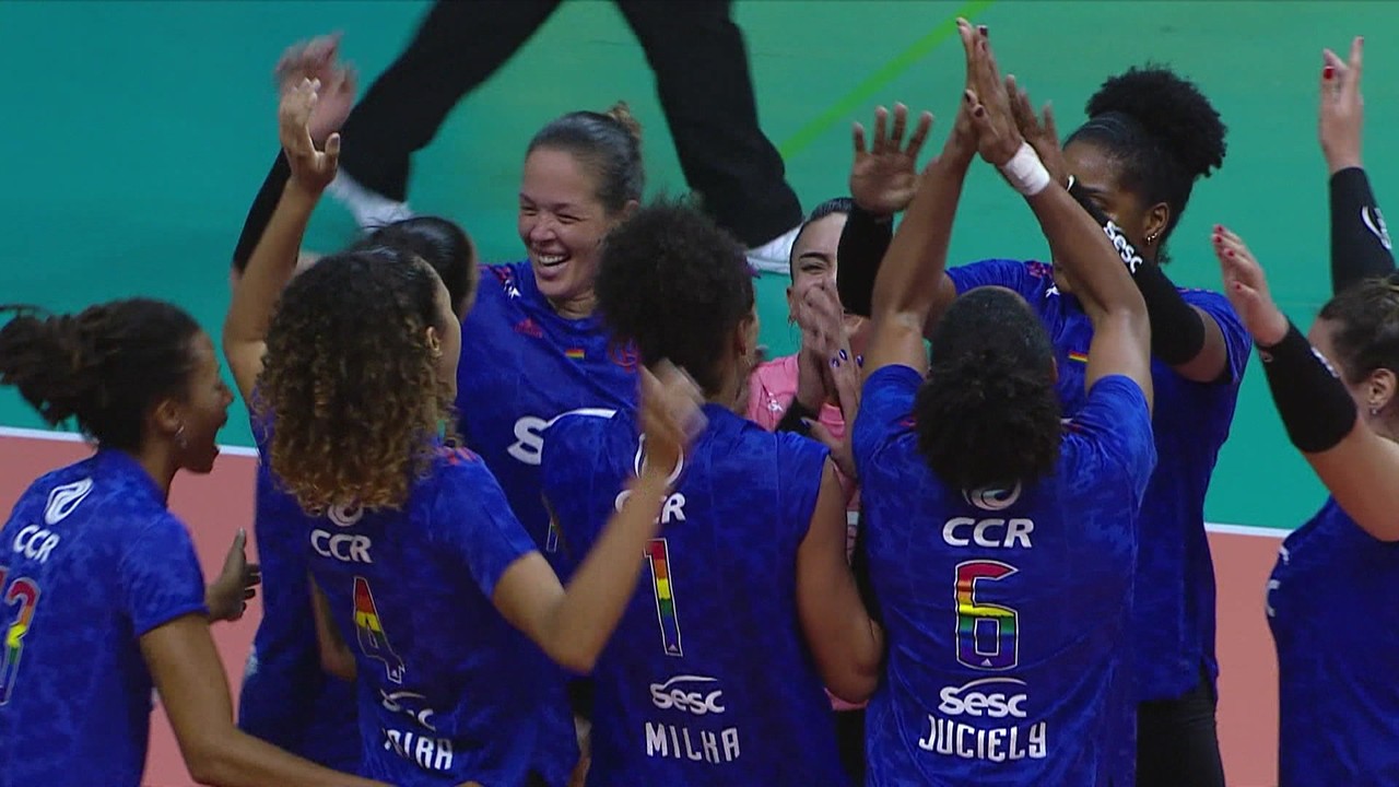 SESC Flamengo vence o Sesi Bauru na Superliga Feminina de Vôlei