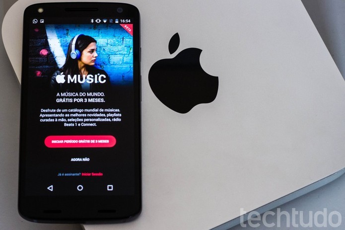 Apple Music também está presente no Android (Foto: Alessandro Junior/TechTudo)