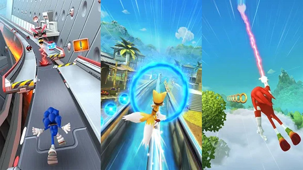 Sonic Dash 2: Sonic Boom traz os personagens e suas habilidades baseados na sÃ©rie animada Sonic Boom â Foto: ReproduÃ§Ã£o/Google Play