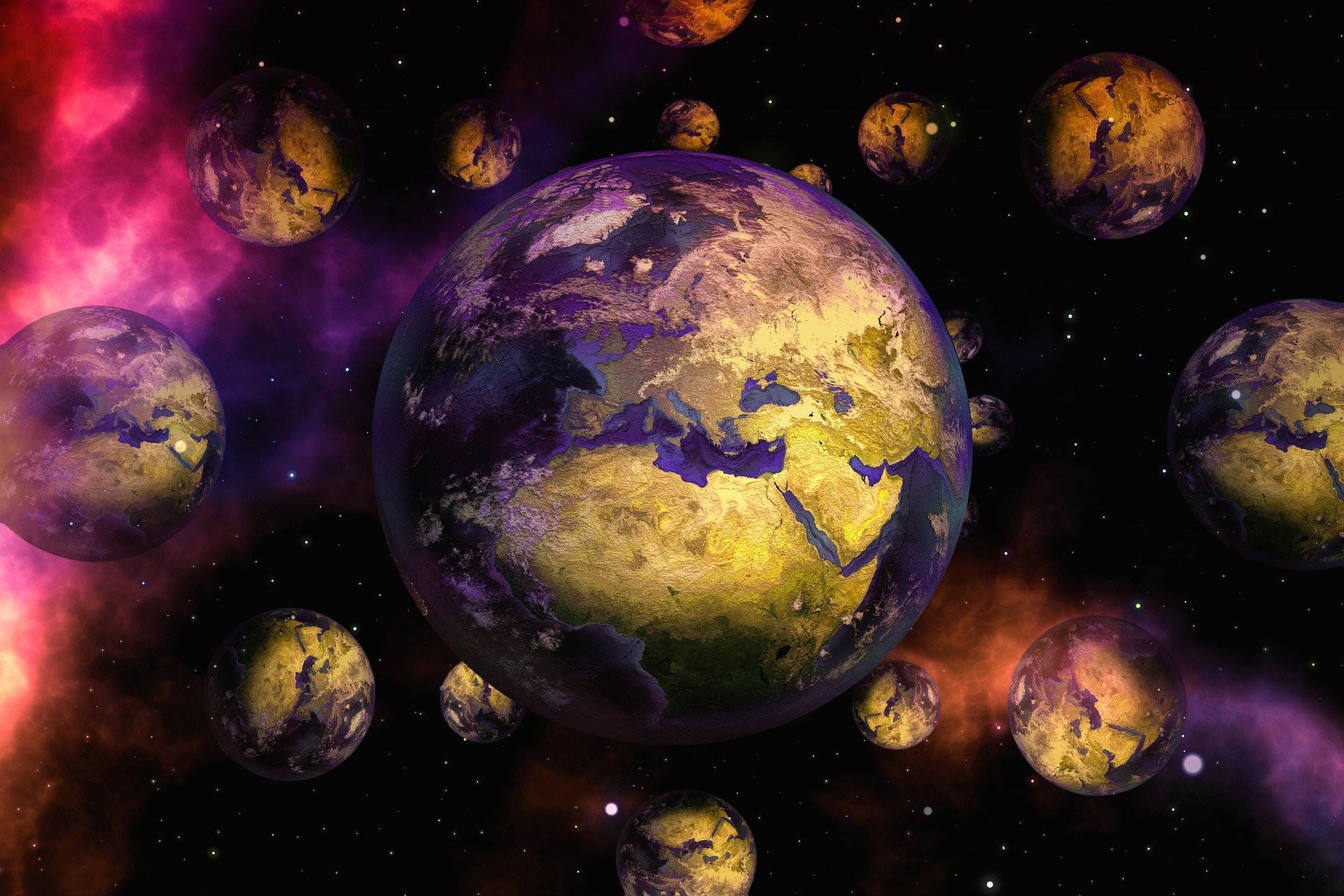 A inflação infinita do Universo pode criar múltiplos Universos circunscritos em bolhas (Foto: Geralt/ Pixabay)