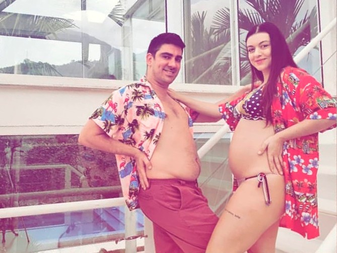 Marcelo Adnet e Patrícia Cardoso esperam a primeira filha do casal (Foto: Reprodução/Instagram)