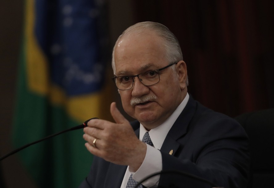 Ministro Edson Fachin, primeiro a votar na sessão desta quarta-feira  Cristiano Mariz/Agência O Globo/23-02-2022