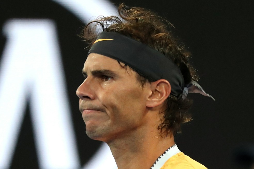 Rafael Nadal não encontrou respostas para o "jogo perfeito" de Novak Djokovic — Foto: REUTERS/Lucy Nicholson