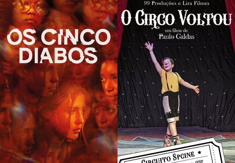  &lsquo;O Circo Voltou&rsquo; e &lsquo;Os Cinco Diabos&rsquo; estrearam no Cinecasar&atilde;o. &mdash; Foto: Reprodu&ccedil;&atilde;o