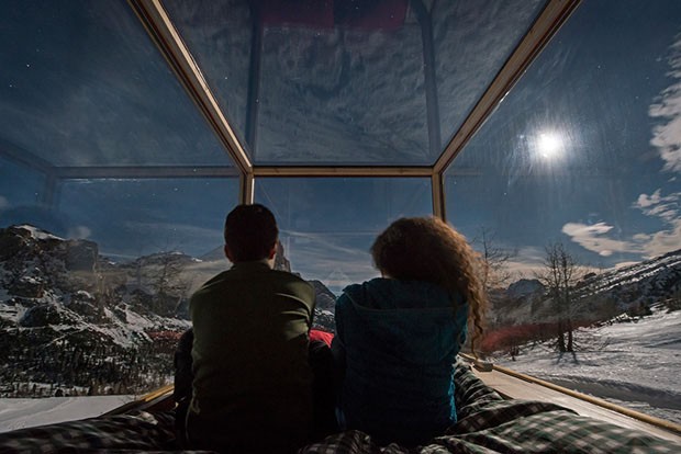 Starlight Room nas Dolomitas (Foto: Giacomo Pompanin/ Divulgação )