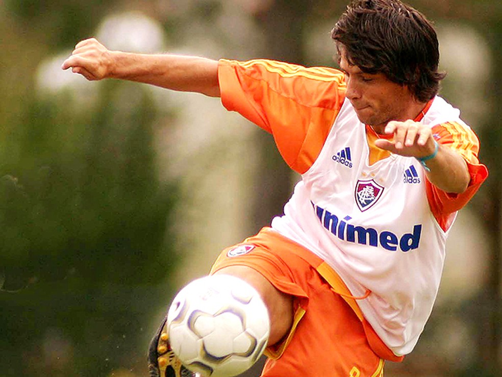 Preto Casagrande fez 39 jogos e quatro gols em 2005 pelo Fluminense — Foto: Agência/Fotocom.Net