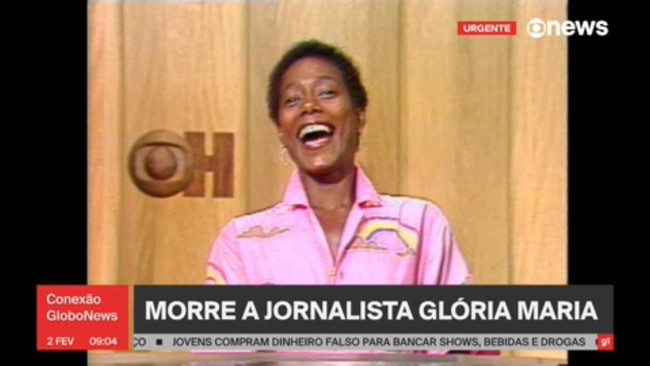 Glória Maria foi a primeira repórter a entrar ao vivo e em cores no Jornal Nacional