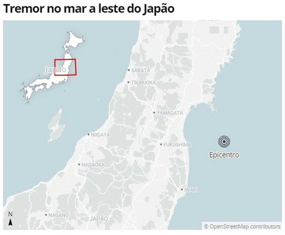 Terremoto no Japão — Foto: G1