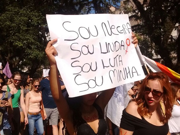 Manifestantes marcharam neste domingo na Redenção, em Porto Alegre (Foto: Davi Dietrich/Arquivo Pessoal)