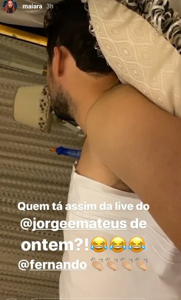 Fernando Zor passa mal após live (Foto: Reprodução/Instagram)