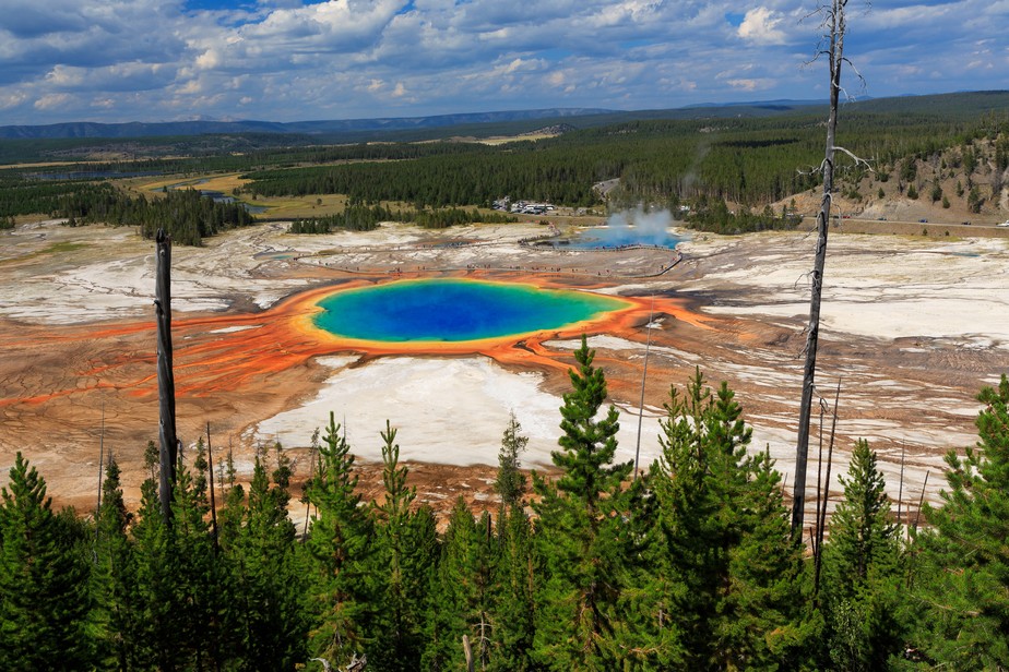 O supervulcão mais conhecido no mundo: o de Yellowstone, nos Estados Unidos