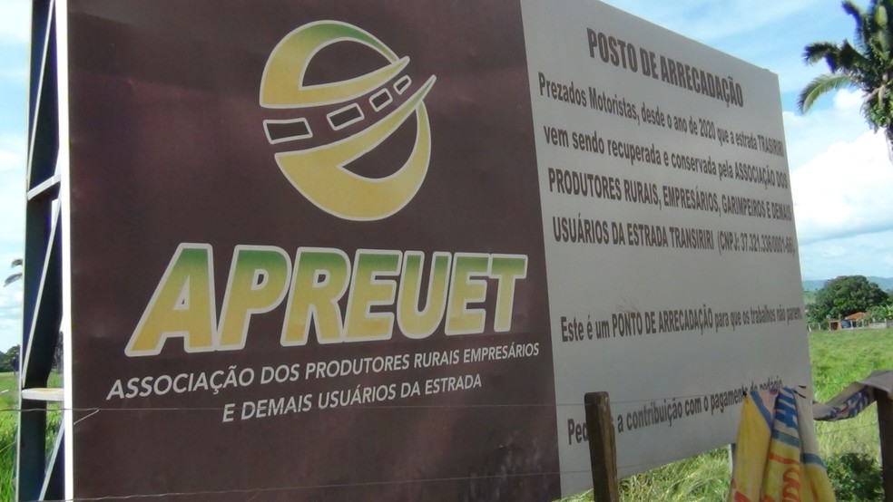 Associação tem posto de arrecadação em estrada aberta pelo garimpo na APA Triunfo do Xingu. — Foto: Taymã Carneiro / g1