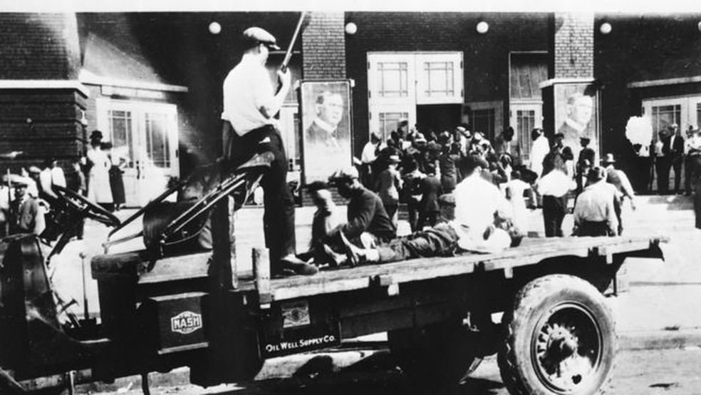 A Oklahoma Historical Society reúne uma série de registros históricos do conflito — Foto: OKLAHOMA HISTORICAL SOCIETY via BBC