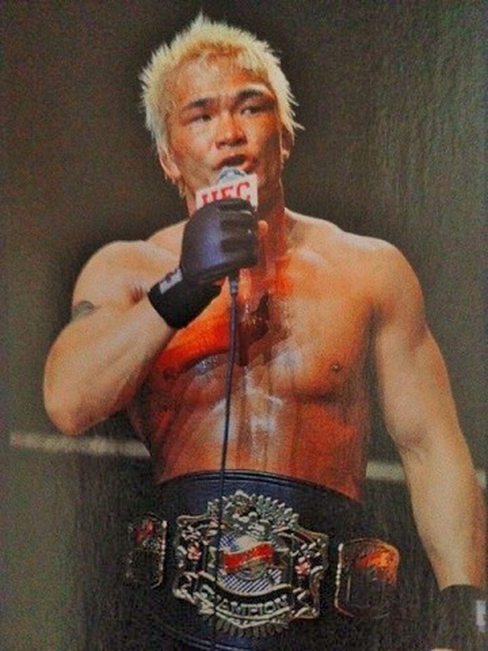 Kenichi Yamamoto foi campeão do GP peso-médio do UFC 23 — Foto: Reprodução