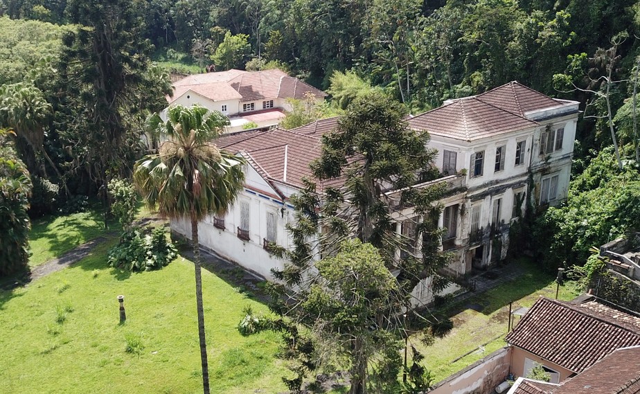 A Casa Franklin Sampaio, mansão em estilo neoclássico erguida em 1874, em Petrópolis: tombada pelo Iphan, ela está se deteriorando