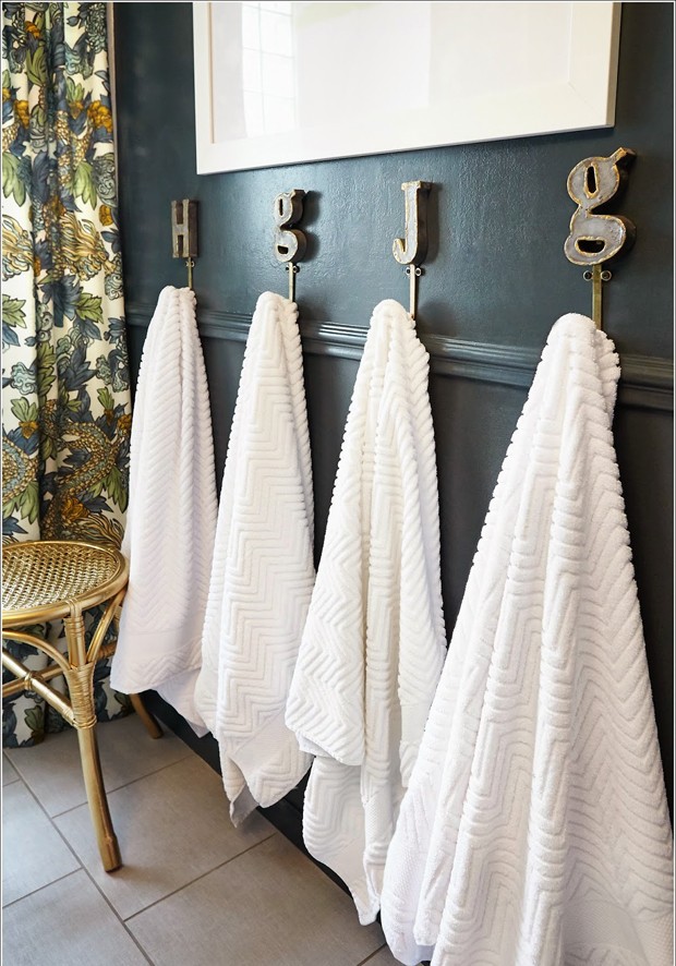 gancho-de-toalha-banheiro (Foto: Abby Manchesky Interiors/Reprodução)