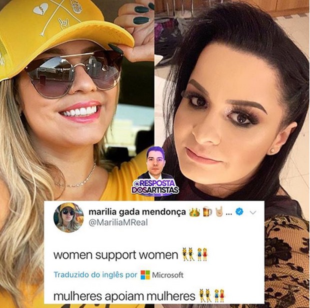 Marília Mendonça defende Simone e Simaria (Foto: Reprodução/Instagram)