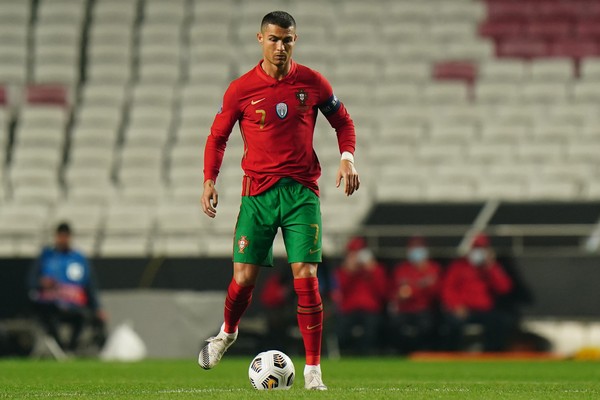 Cristiano Ronaldo em amistoso entre Portugal e Andorra em novembro de 2020 (Foto: Getty Images)