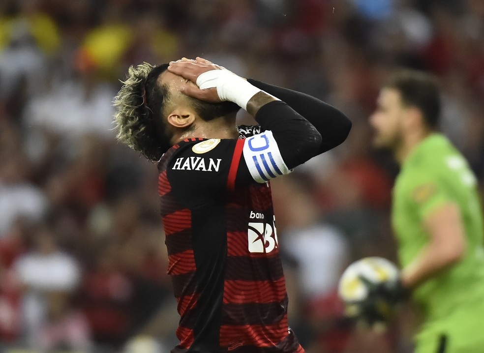 Gabigol, Flamengo x América-MG, Maracanã — Foto: André Durão/ge