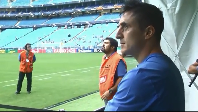 Grêmio divulga bastidores da estreia de Cristian Rodríguez