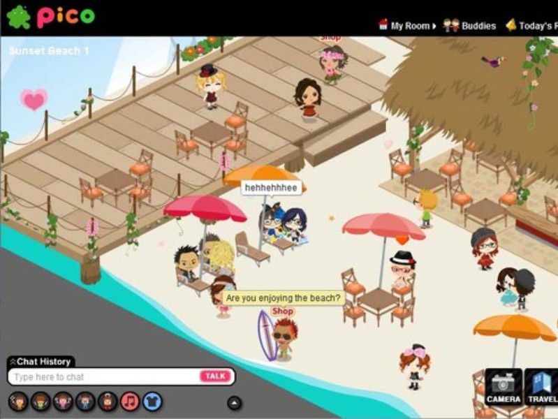 Ameba pico virtual world games