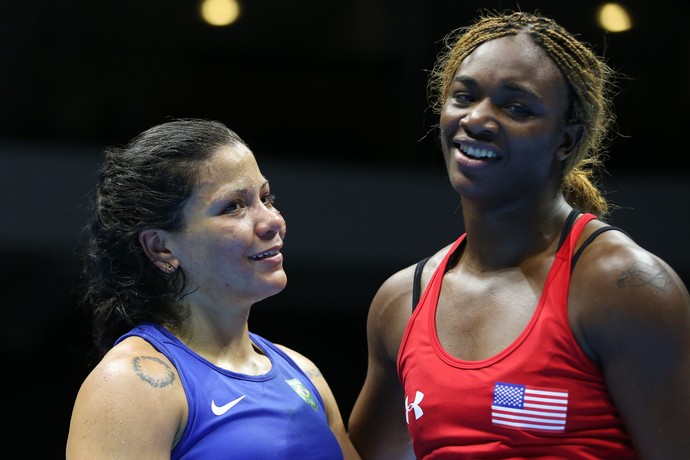Flavia Figueiredo; boxe; Jogos Pan-Americanos; Claressa Shields (Foto: Saulo Cruz/Exemplus/COB)