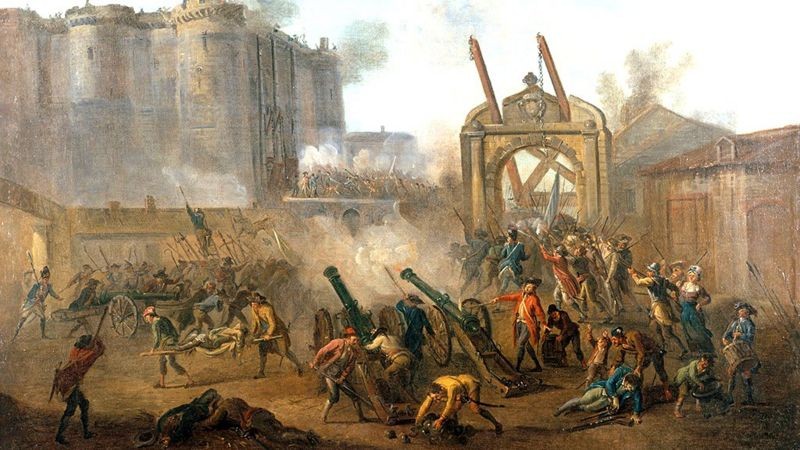 Queda da Bastilha, em 14 de julho de 1789 (Foto: Getty Images via BBC News)