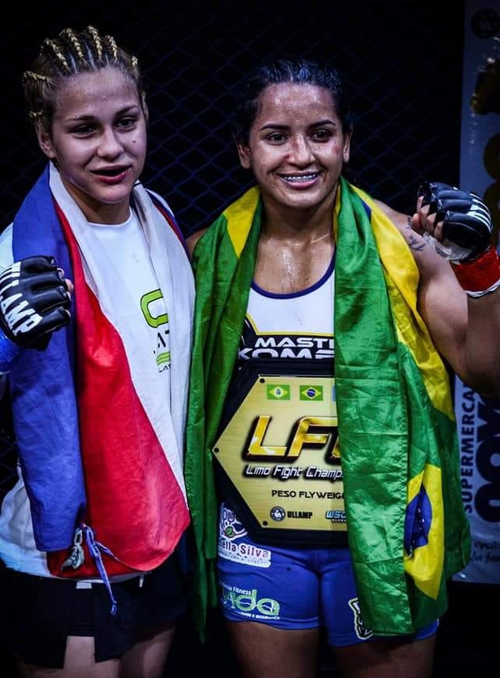 Em 2017, Mabelly Lima faturou dois cinturões de MMA: Limo Fight Championship (LFC) e do Mixed Real World Fighters (MRWF) (Foto: Luan Oliveira)