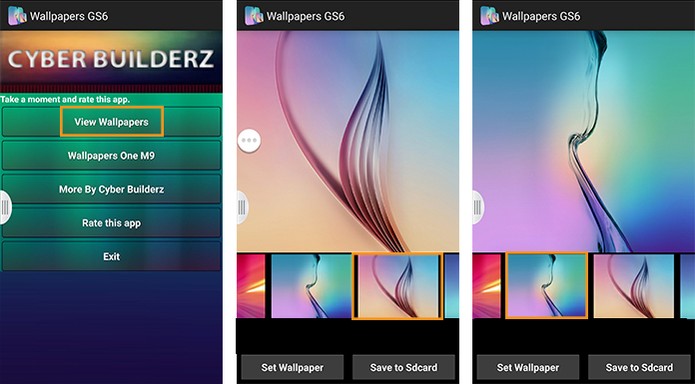 Abra o aplicativo com wallpapers do Galaxy S6 (Foto: Reprodução/Barbara Mannara)