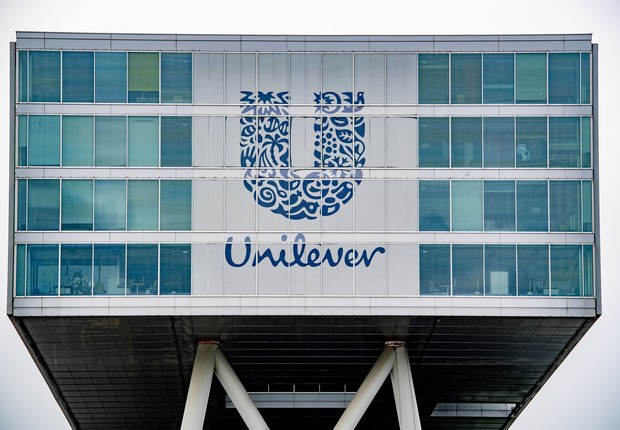 Fachada de prédio da Unilever em Roterdã, nos Países Baixos (Foto: Robin Utrecht/SOPA Images/LightRocket via Getty Images)