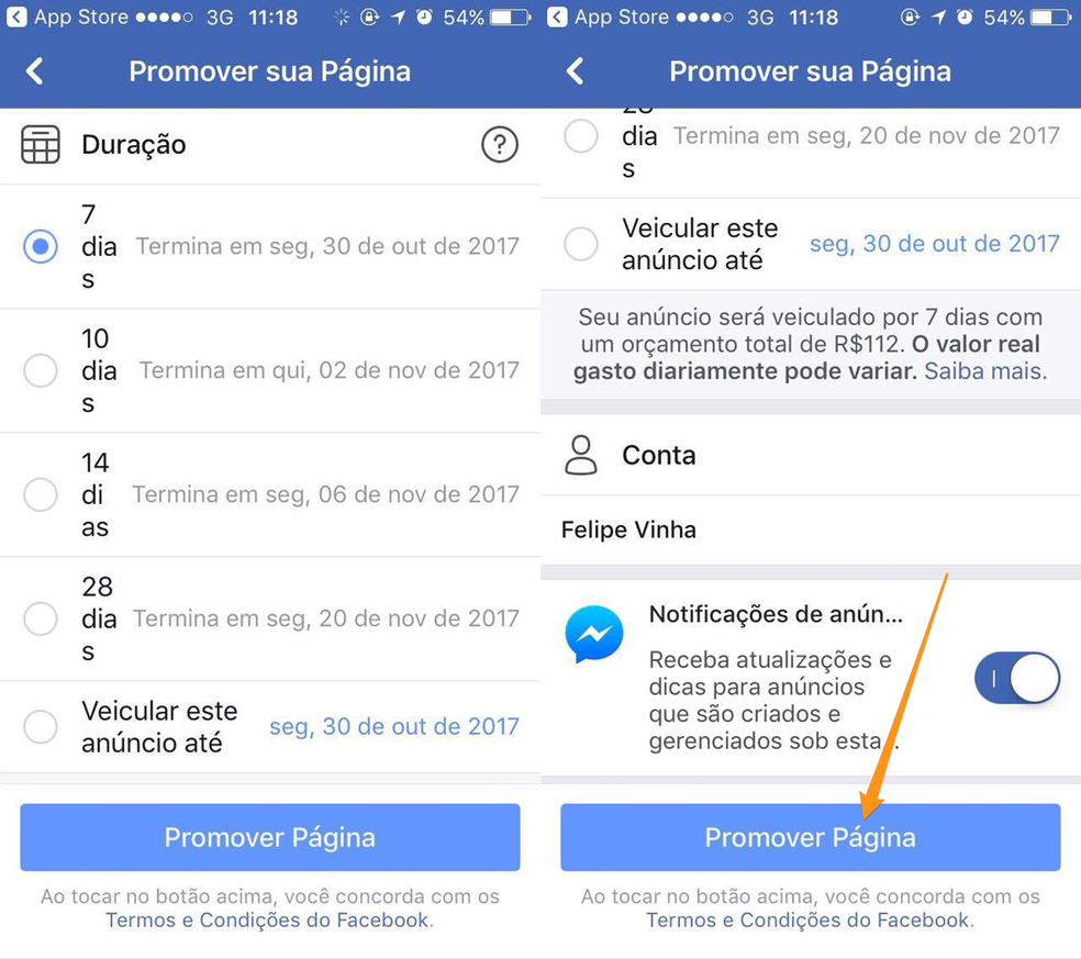  Como impulsionar uma p gina do Facebook pelo celular 