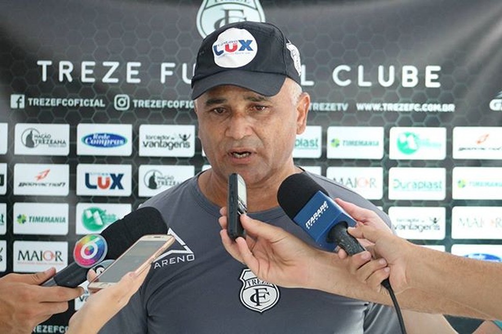 Oliveira Canindé disse que já tem em mente time do Treze que vai a campo contra o Cordino (Foto: Ramon Smith / Treze)