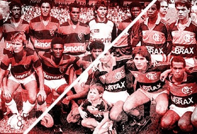 Carrossel Sport x Flamengo 1987 (Foto: Montagem sobre foto da Gazeta Press)