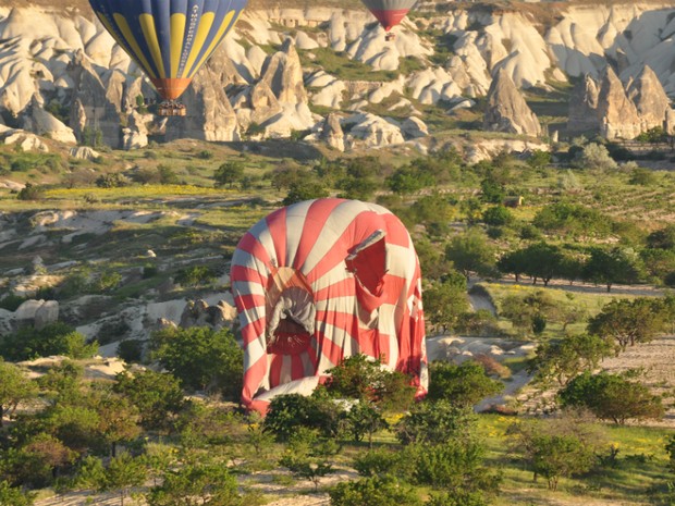 Balão acidentado na Turquia (Foto: Divulgação / Paulo Modenezi)