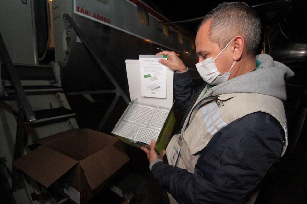 Governo do Amazonas recebe novos insumos para combate ao novo coronavírus. — Foto: Divulgação/Secom