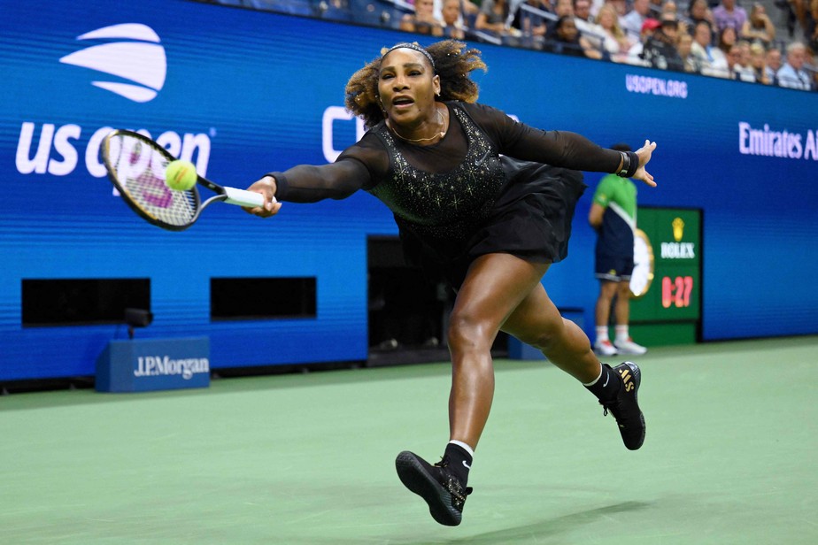 Serena Williams em ação no US Open